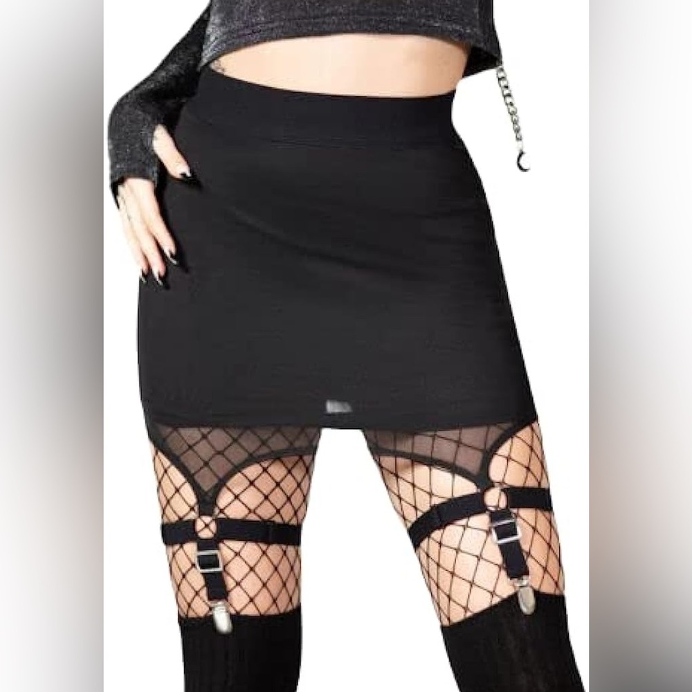 Killstar Cassandra Garter Mini Skirt